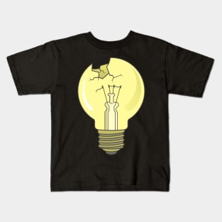 Broken Light Bulb Kids T-Shirt